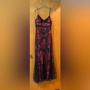 Lux Maroon Floor Length Dress
